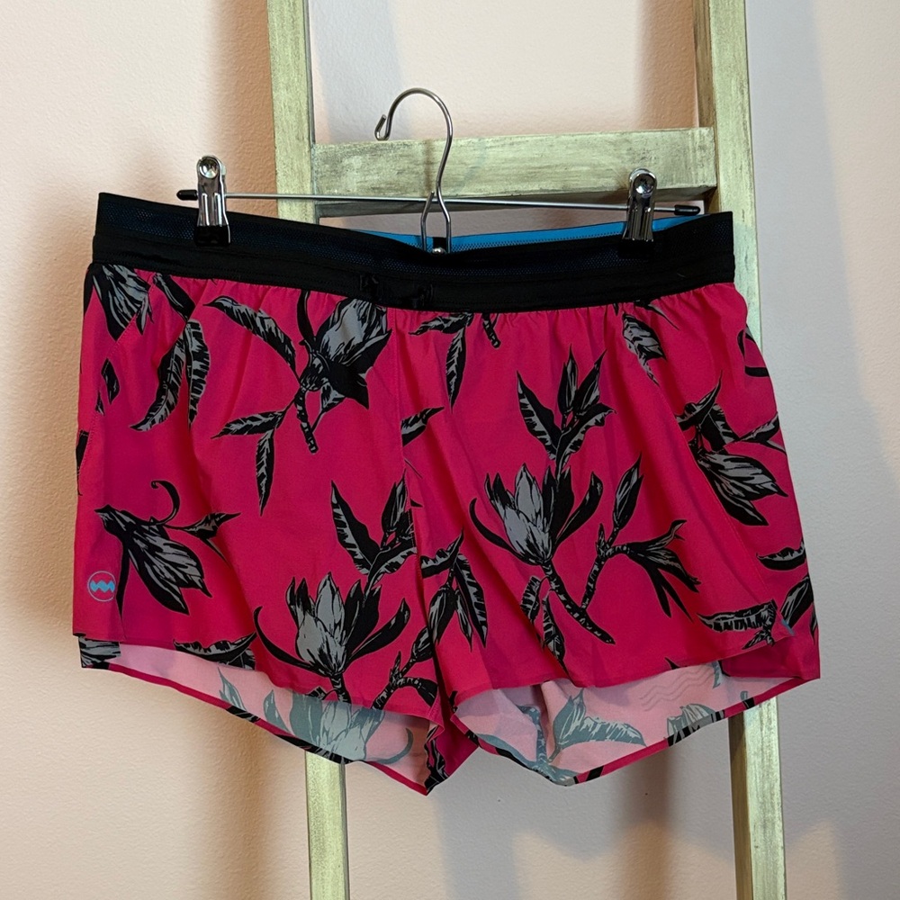 Janji Pink and Black Athletic Shorts